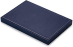 Oirlv Stackable Necklace Pendant Bracelet Organizer Tray Blue Leather Jewelry - Image 7