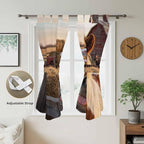 Farm Horses Bedroom Curtains 72 Inch Length, Window Curtains Tab Top, Farmhouse - Image 5