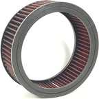 Round Washable Air Filter Cleaner Red Element Replacement Filter Flow Kit - Image 2