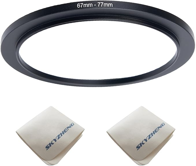 67mm Lens to 77mm Camera Lens Adapter 67mm to 77mm Step Up Ring Adapter Ring by SKYZHENG