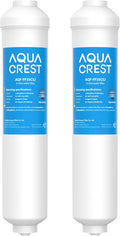 AQUA CREST FF35 Inline Water Filter Replacement, 1/4" Quick-Connect Replacement by AQUACREST