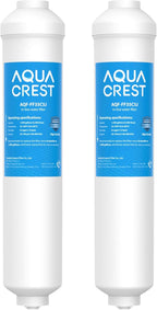 AQUA CREST FF35 Inline Water Filter Replacement, 1/4" Quick-Connect Replacement by AQUACREST