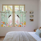 Easter Kitchen Tier Curtains 45 Inch Long 2 Panel Set, Rod Pocket Short Window - Image 4