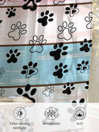 Sheer Curtains 54 Inch Length, Farmhouse Beige Wood Privacy Voile Drapes - Image 6