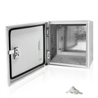 Electrical Box 12 x 12 x 6 Inch Indoor Outdoor Electrical Enclosure Box Steel by Fsehyue