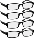 TruVision OTC Reading Glasses, Comfort Spring Hinges for Men and Women