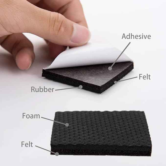 Yelanon Non Slip Furniture Pads -24 pcs 2’’ Furniture Grippers Hardwood Floors