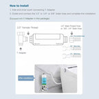 Bidet water filter for electronic bidet seats, Toilet water filter system - Image 3