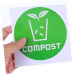 6pcs Decorative Waste Sorting Stickers - Image 4