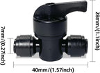 10 Pack Quick Connect 1/4" Drip Irrigation Shut Off Valve, Universal Drip - Image 7
