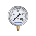 MEASUREMAN Glycerin Filled Plumbing Pressure Gauge 0-200psi Stainless Steel Case by MEASUREMAN