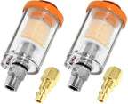 beduan Water Oil Separator Filter, 1/4" NPT Male and Female Thread Spray Gun by Beduan