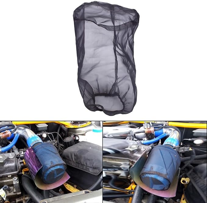Intake Filter Mesh Cover Polyester Cloth Oilproof And Dustproof Cover Car Cold - Image 7
