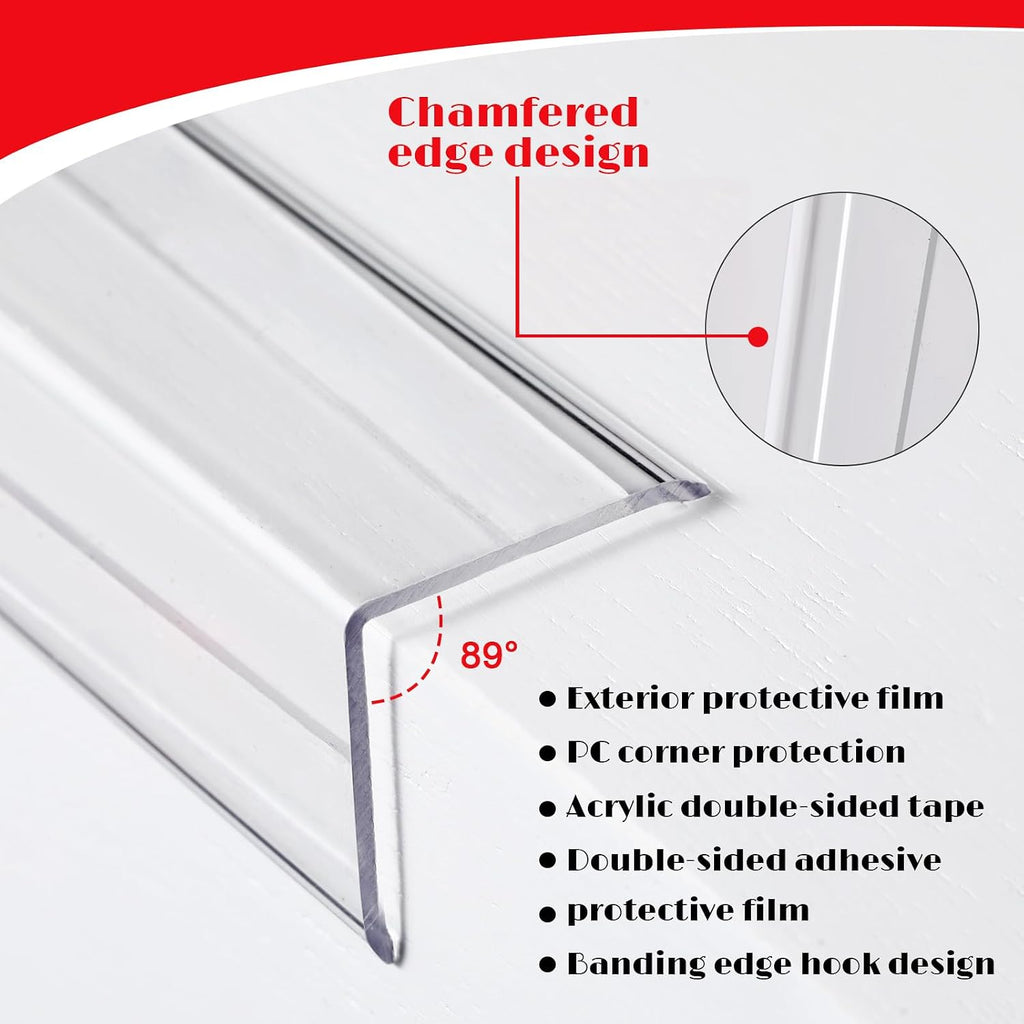 10 Pcs Wall Corner Protector, Clear Self-Adhesive Corner Protectors