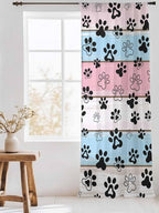 Sheer Curtains 108 Inches Long, Vintage Farmhouse Wooden Grain Privacy Voile - Image 3