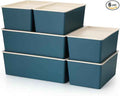Menkxi 6 Pcs Large and Small Plastic Storage Bins