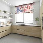 4th of July Sheer Valances for Windows 60"x18", Light Filtering Kitchen - Image 6