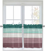 Retro Farm Woodcuts Texture Window Valance Curtains, 2 Panel - Image 5