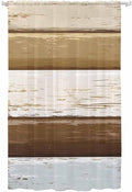 Sheer Curtains 84 Inches Long, Wood Grain Brown Semi Sheer Curtains Light by Unknown