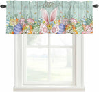 Easter Curtain Valances for Windows, Kitchen Valance Window Treatment, Spring by Unknown
