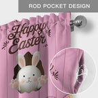 Pink Easter Curtain Valances for Windows, Kitchen Valance Window Treatment - Image 5