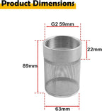 Dia Hose Inlet Suction Strainer Filter, Stainless Steel Water Pump Filter - Image 6