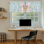 Easter Kitchen Tier Curtains 36 Inch Long 2 Panel Set, Rod Pocket Half Window - Image 6