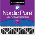 Nordic Pure 20x20x5 Honeywell Replacement Furnace Filters MERV 8 Plus Carbon 1 by NordicPure