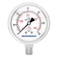 MEASUREMAN Fully Stainless Steel Hydraulic Glycerin Filled Pressure Gauge by MEASUREMAN