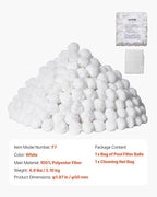 VEVOR Pool Filter Balls for Sand Filter, 4.6 lbs, Filter Balls Replace Pool - Image 7