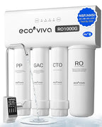 Ecoviva 1000GPD UnderSink Reverse Osmosis System, German Design, NSF/ANSI 58 61 by Ecoviva