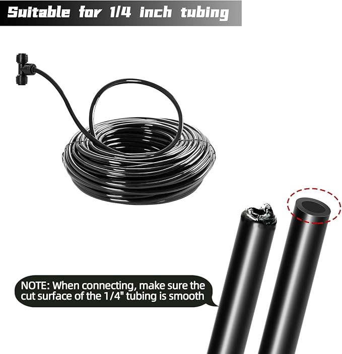 20 Pack Quick Connect 1/4" Drip Irrigation Tee Connectors, Universal Tee Fitting - Image 5