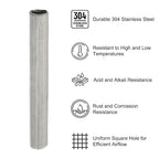 PATIKIL 40" L x 16" W Woven Wire Mesh, 250 Mesh 304 Stainless Steel Air Vent - Image 3