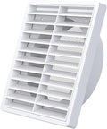 Air Vent ABS Louver Grille Cover 6 Inch, External Wall Vent Cover by Unknown