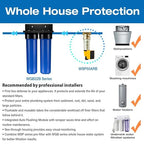 iSpring WGB22B 2-Stage Whole House Water Filtration System, 20” x 4.5” Sediment - Image 8