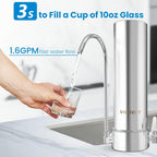 Vortopt F7 304 Stainless Steel Countertop Water Filter System