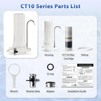 iSpring CT10-W Countertop Water Filter, Bad Odor, and Chlorine - Image 6