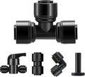 45 Pack Quick Connect 1/4" Drip Tubing Irrigation Fittings Kit Universal 1/4'' by WelcometoSpalolen