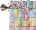 Colorful Easter Kitchen Curtains 45 Inches length, Spring Watercolor Bunny Egg - Image 6