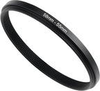 58mm to 55mm Step-Down Ring Filter Adapter, Metal Ring Step-Down Rings Adapter by BETUYESS