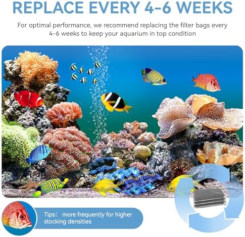 8 Oz Pro-C Aquarium Canister Filter Media Bag Compatible with Penn-Plax Cascade, Canister Filter Carbon Media for Remove Odors & Clear Water, Fish Tank Carbon Filter, 3 Pack (235g/bag) - Field & Pure