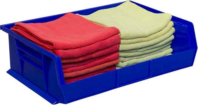 Akro-Mils 30255 AkroBins Plastic Storage Bins, Space-Saving Stackable Bins