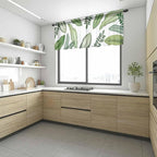 Summer Palm Leaf Sheer Valance Curtains - Image 6