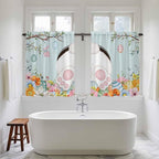 Easter Bunny Kitchen Curtains 54 Inch Long 2 Panel Set, Rod Pocket Window - Image 5
