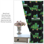 Kids Agriculture Machine Window Curtains, Farm Equipment Tractors Transport - Image 5