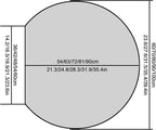 Half circle mirror，half circle mirrors - Image 2
