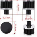 PTNHZ Universal 2 PCS 12mm Auto Cone Mini oil Air Intake Filter Crankcase Vent - Image 5