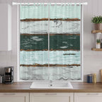 Blue Teal Living Room Curtains 84 Inch Length, Window Curtains Tab Top - Image 9