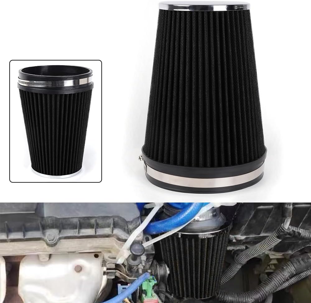 6" 152 mm High Flow Inlet Air Filter, Air Intake Cone Filter