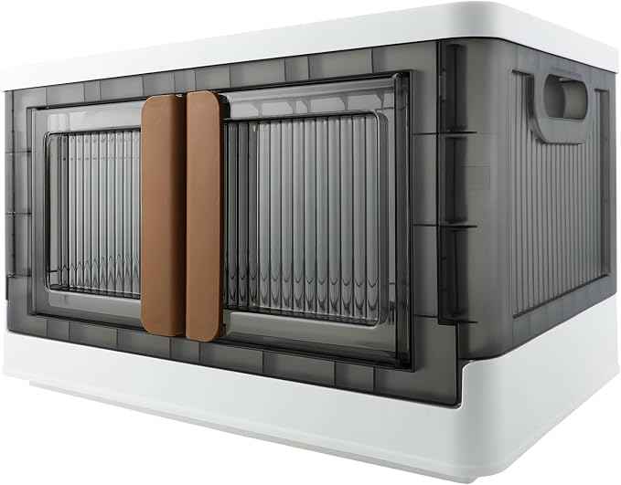 Storage Bin, Cabinet with Lids, 8.4 Gallon Capacity, With Double Door and Lock